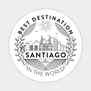 Santiago Minimal Badge Design Magnet